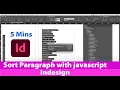 Automate paragraph sorting in InDesign with JavaScript