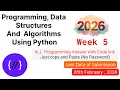 Programming Data Structures And Algorithms Using Python Week 5 Programming Answers 2026 Code Link