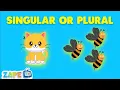 Singular and Plural Song for Kids Fun Learning with Words Zape Tv
