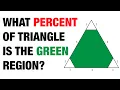 Find the percentage of green shade area Similar Triangles 8th Grade Prep