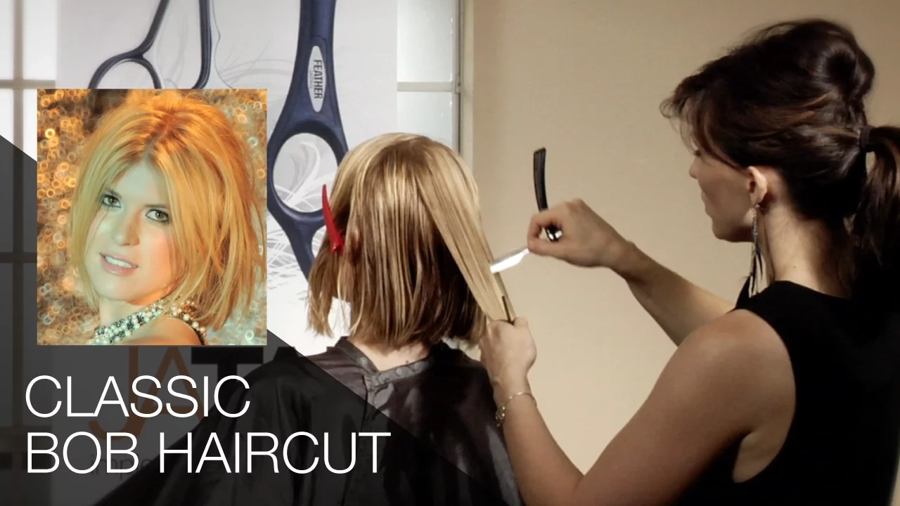 Creating the classic bob with the Feather Plier Razor