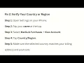 How to Fix Apple ID Keeps Saying Postcode Invalid - Billing Address Region Settings Troubleshooting