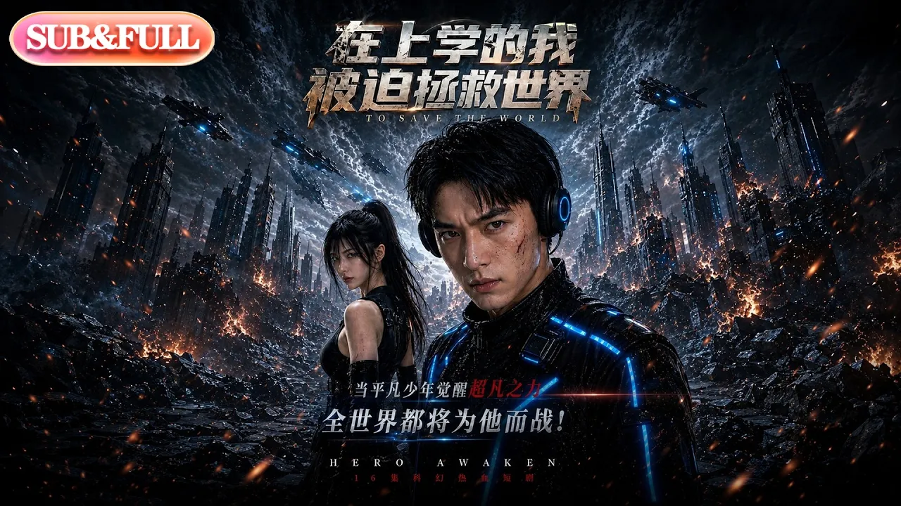 【全集FULL】《在上学的我，被迫拯救世界》| AI短剧 | ENG SUB #薄荷听书 #cdrama #latest #热门短剧 #都市 #重生 #逆袭 #现代 #甜宠 poster