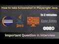 How to Take Screenshots in Playwright Using Java Full Guide with Examples 2025