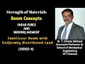 4 and Beam carrying Uniformly Distributed T Christo Michael