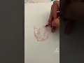 Trying to draw a realistic face with crayons