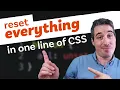 Remove all styling with one line of CSS