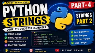 PYTHON Strings PART-4