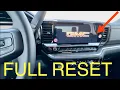 How To Reset 2022 Chevy Silverado GMC Sierra Trucks Infotainment System Control Modules 2023 2024