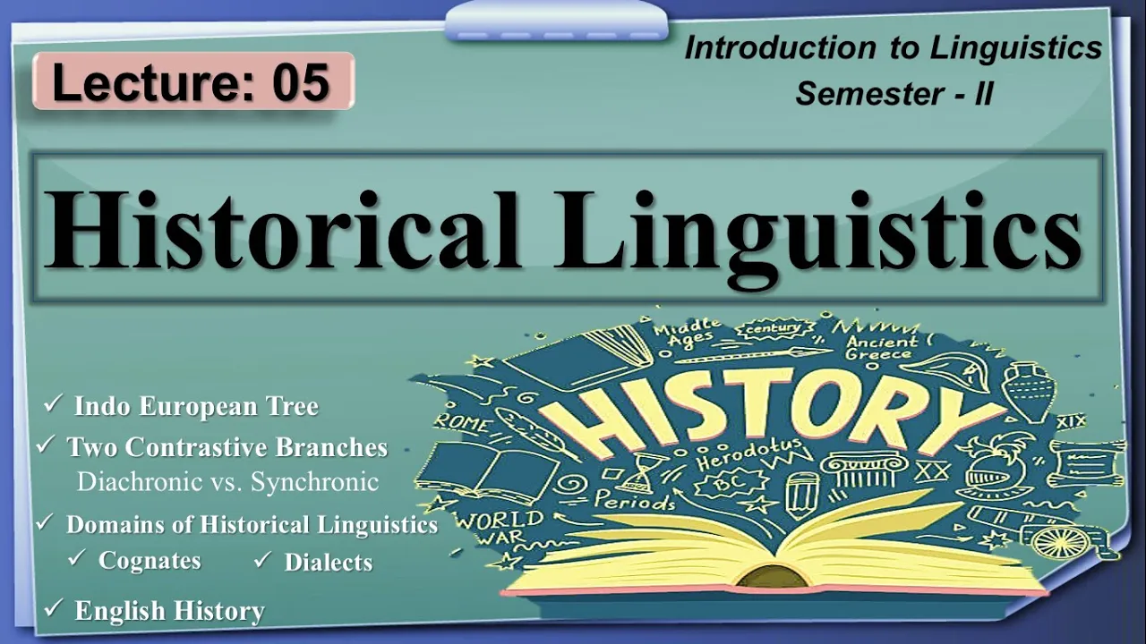 Historical Linguistics | Language Change in Linguistics | Lecture: 05 | Linguistics-II