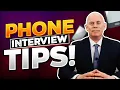 TOP 10 PHONE INTERVIEW TIPS How to PASS a Telephone Interview