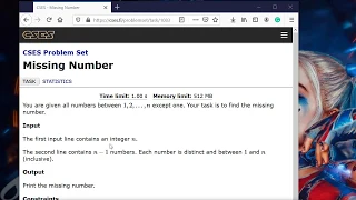 PYTHON Missing Number - CSES Introductory Problems