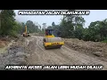 Pemadatan Jalan Dilakukan !!! Akhirnya Akses Jalan Lebih Mudah Dilalui 