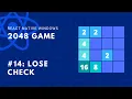 Lose Check 2048 Game React Native Windows