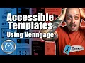 Accessible Templates using Venngage