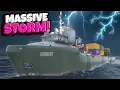 My Ship Got Caught in a MASSIVE STORM in Seafarer The Ship Sim