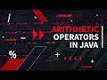 Arithmetic Operators in Java Language