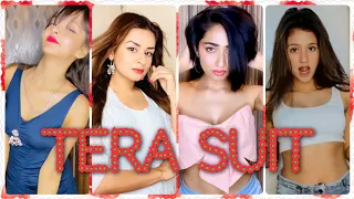 tera suit tiktok videos tera suit instagram reels tera suit bada tight tony kakkar