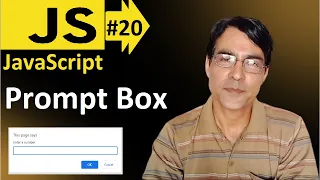Prompt Box in JavaScript Javascript basic lesson - 20 JavaScript tutorial for beginners