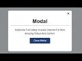 Built Modal Popup with HTML CSS Javascript Hindi Tutorial