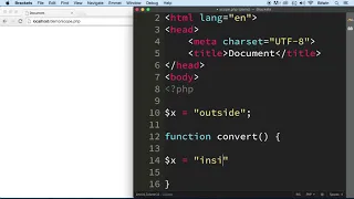 019 Global Variable and Scope in php