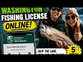 How to get a fishing license online in Washington