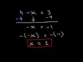 Algebra Basics Solving Basic Equations