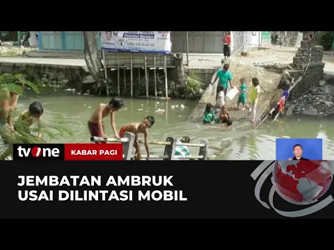 Detik-detik Jembatan di Tangerang Roboh saat Dilintasi Mobil