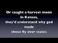 Fly Over States- Jason Aldean (On Screen Lyrics)