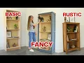 How to Build a Bookshelf 3 Different Ways