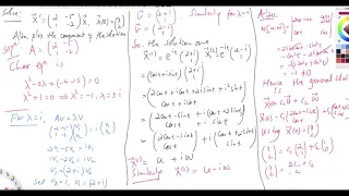 Differential Equatoins Eigenvalue Method with complex eigenvalues 3