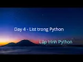 Day 4 - List trong Python
