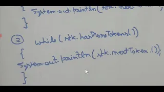 StringTokenizer application in Java program isc computer practical