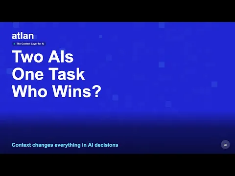 Watch Two AI Agents Handle the Same Refund: Atlan Context Demo