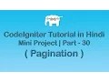 CodeIgniter Project Tutorial in Pagination