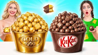 Real Food vs Chocolate Food Challenge Rich vs Broke Fantastic Kitchen Battle by Multi DO Challenge