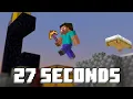 Minecraft Bedrock in 27 Seconds Perfect Seed