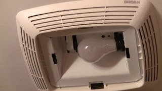 How to replace the ceiling exhaust fan and light in the bathroom