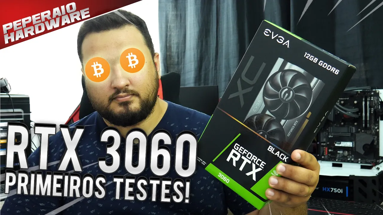Nova RTX 3060 12GB na área! Teste preliminares em games 1080p/1440p