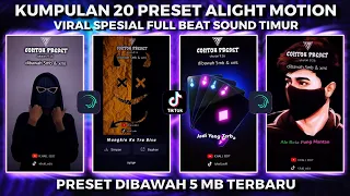 KUMPULAN 20 PRESET JJ ALIGHT MOTION VIRAL SPESIAL FULL BEAT SOUND TIMUR  | PRESET DI BAWAH 5 MB