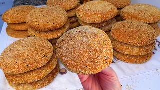 خبز 10دقائق للعيد❗️خبز القمح الكامل  على نظام طيبات   بدون دقيق أبيض ولامحسنات صحي%100