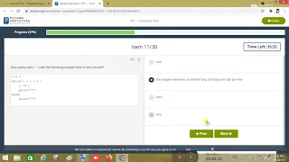 python essential 1 part 1 summary test answers