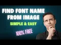 Font finder from image free MyFontFinder com