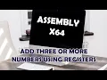 Linux Assembly Language x64 2 - Add Three or More Numbers Using Registers