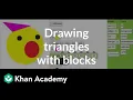 Drawing triangles with blocks