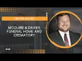 Trevor Davies with McGuire Davies Funeral Home and Crematory