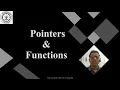 22 Pointers functions in C