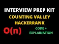 Counting valleys hackerrank solution cpp