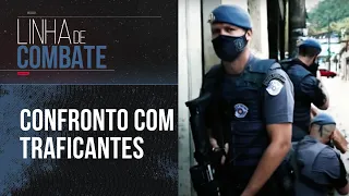 TRAFICANTES ENTRAM EM CONFRONTO COM A POLÍCIA EM SANTOS | LINHA DE COMBATE