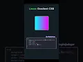 how to use linear gradient in css